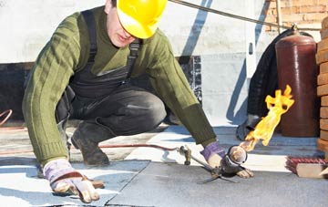 West Row flat roof construction