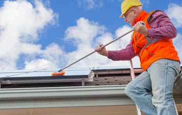 West Row soft wash roof cleaning